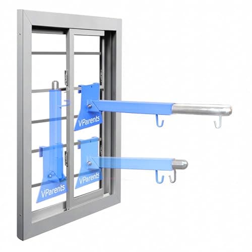 VParents Window Baby Cradle cot Metal Hanger Adjustable and Foldable (Blue)