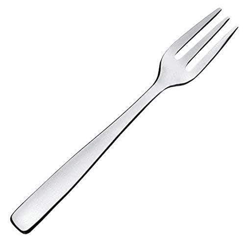 A Di Alessi "Knifeforkspoon" 6-3/4-Inch Pastry Fork, Mirror Polish, Set of 6