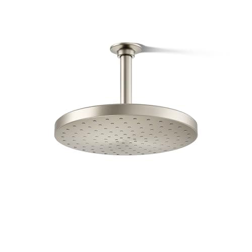 Kohler 76465-Y-BN Awaken® 10" single-function rainhead, 2.5 gpm, Vibrant Brushed Nickel