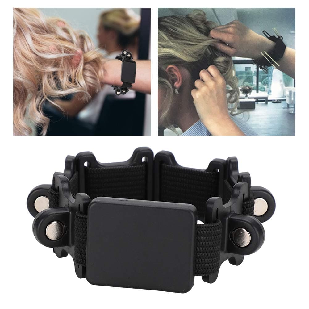 Hair Clips Hair Pin Bracelet Pin Holder Wristband Racelet Hairdressing Styling Salon Barber Tool for Women Man Wrist Clip for Hair Products Hair Product Band