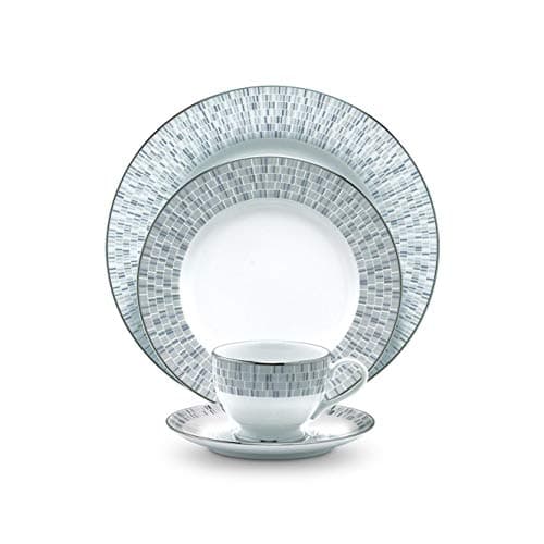 Noritake Japan - Porcelain Katori Set of 6 pcs, Service for 6 - Luxury Dining and Kitchen Set - Hearth Collection Ville De Platine Katori Set