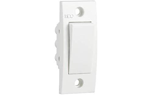 Havells 06 AMP 1_way SWITCH Push Button (20 PCS), white