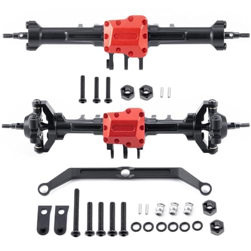 MOHERO TRX4M Extended Front Rear Axles Set 4mm Aluminum Alloy Complete Axles for 118 Scale RC Crawler Car Upgrade Part Axles Set