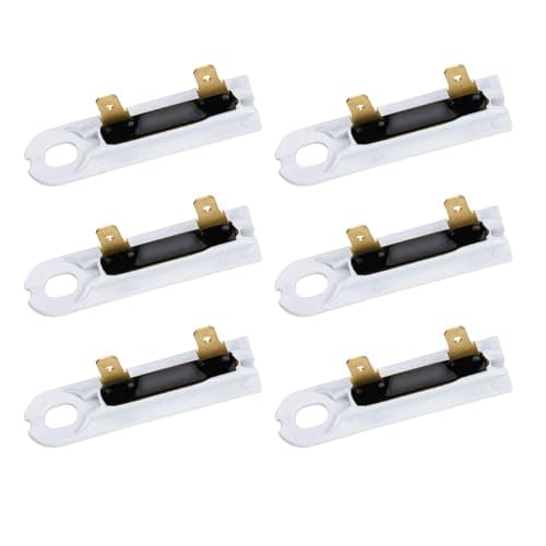 Femitu Dryer Thermal Fuse 3392519, Replacement for Whirlpool and Kenmore Dryers, High-Limit Thermostat & Thermal Cut-Off Kit, Easy to Install Replacement Part (Pack of 6)