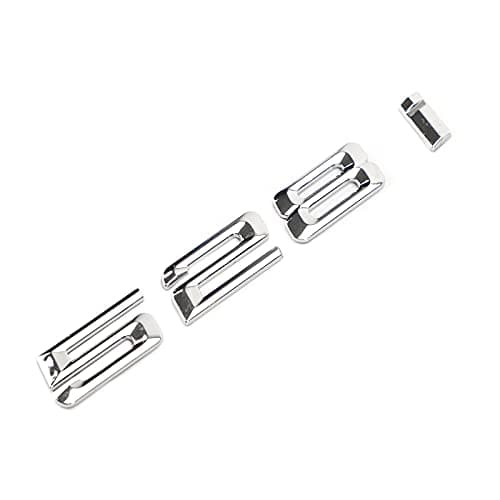 MAD HORNETS 528 i Numbers Letter Decal Emblem Rear Trunk Nameplate Badge Fit for 528i Chrome