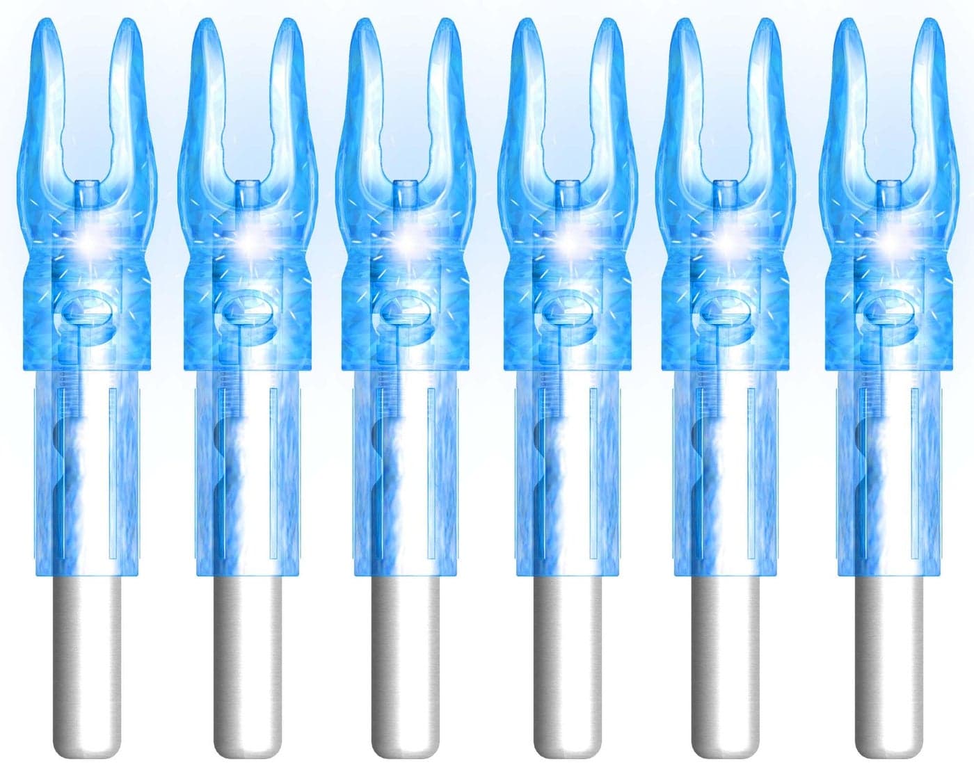 XHYCKJ 6PCS S Led Lighted Nocks for Arrows with .244" Inside Diameter,Screwdriver Included