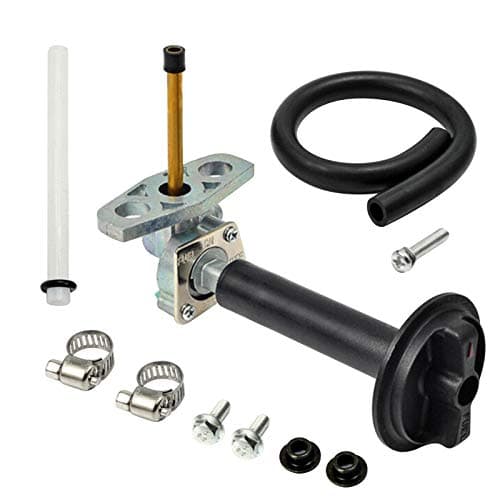 Fuel Valve Petcock with Lever Screw Fit for Honda Recon 250 TRX250 Honda Rancher TRX350 Honda Rancher TRX420 Honda Foreman TRX450 Honda Foreman Rubicon TRX500FA Fuel Tank Switch Valve Part