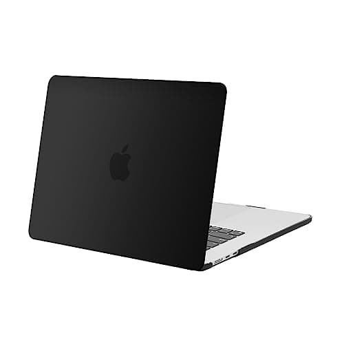 MOSISO Compatible with MacBook Air 15 inch Case M5 2026 M4 2025 M3 2024 M2 2023 A3448 A3241 A3114 A2941 Liquid Retina Display Touch ID Protective Plastic Hard Shell Case Cover Black