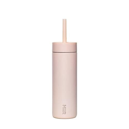 MiiR Sipper Straw Insulated Water Bottle, Thermo 3D Vacuum Technology, One-handed sipping, 16oz