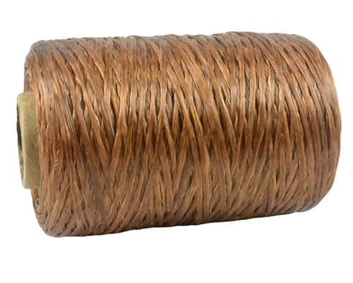 Kulay Artificial Deer Sinew Brown Waxed Flat Polyester Thread for Beading Leather Tiedye Crafts and Sewing Brown Sinue 5Ply 300 Yards or 900 Feet