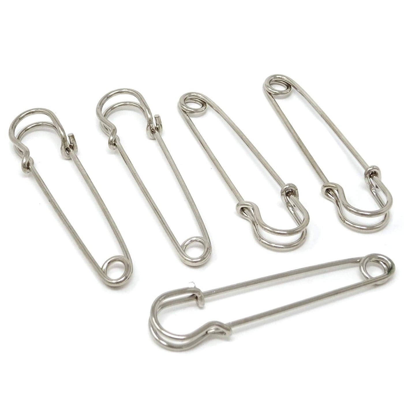 Honbay 30PCS 5cm2Inch Brooches Heavy Duty Safety Pins for Blankets Sweaters Shawls Kilts Crafts Silver