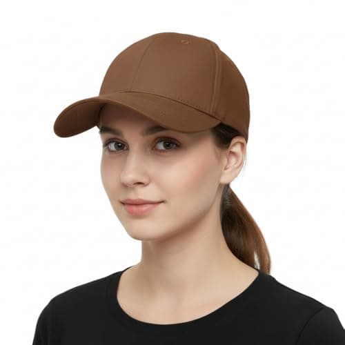Tomorrow Caps for Men : Comfortable, Stylish Design, Ideal for Summer, Cricket, Gym, and Sports | Fashion Headwear Outdoor Caps (Brown)