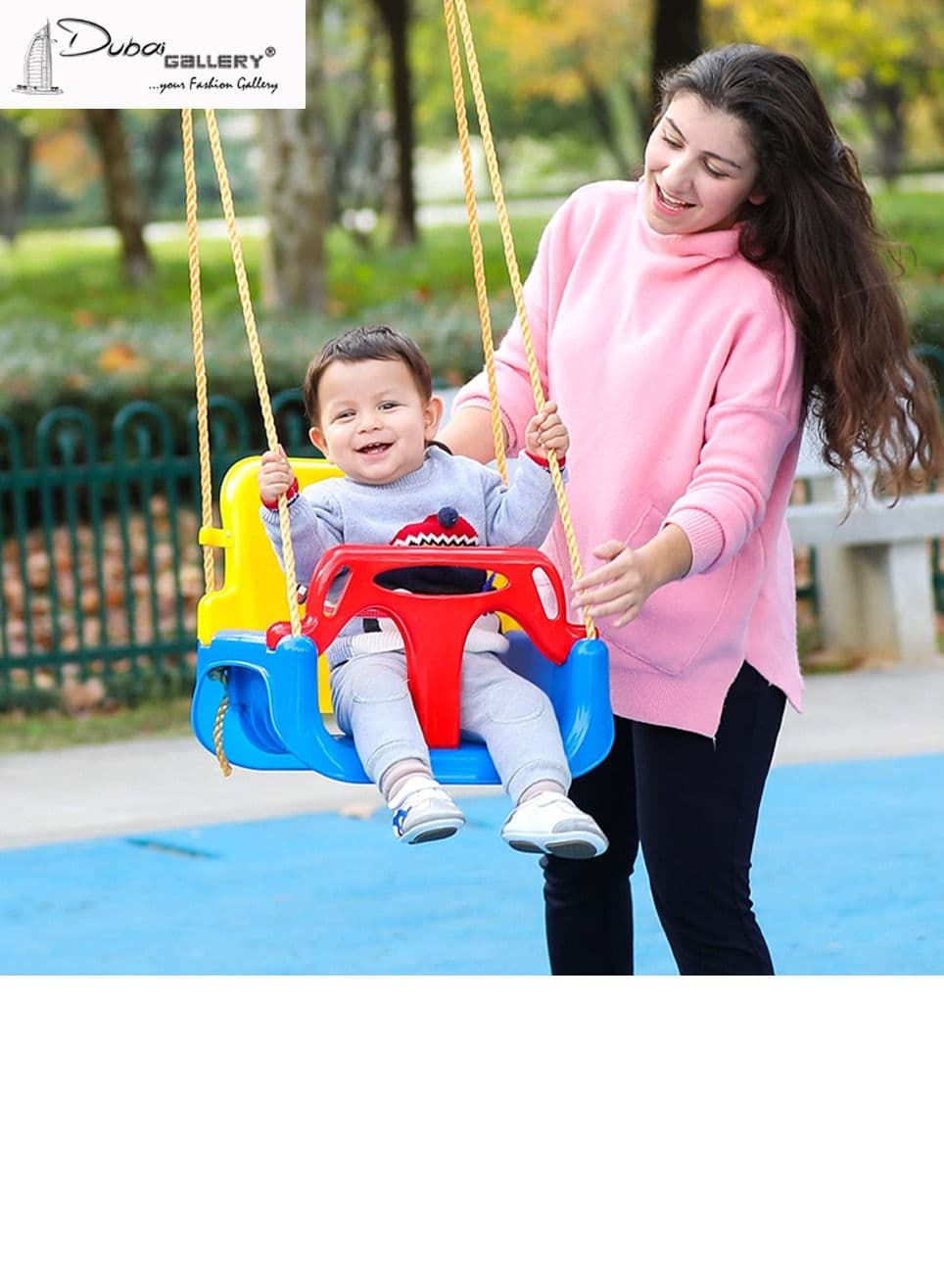 Kids Swing Plastic Swings Seat Playing Swing Toy High Back Full Bucket Toddler Swing Seat Kids Outdoor Game Accessories for Children Kids Outside Swings