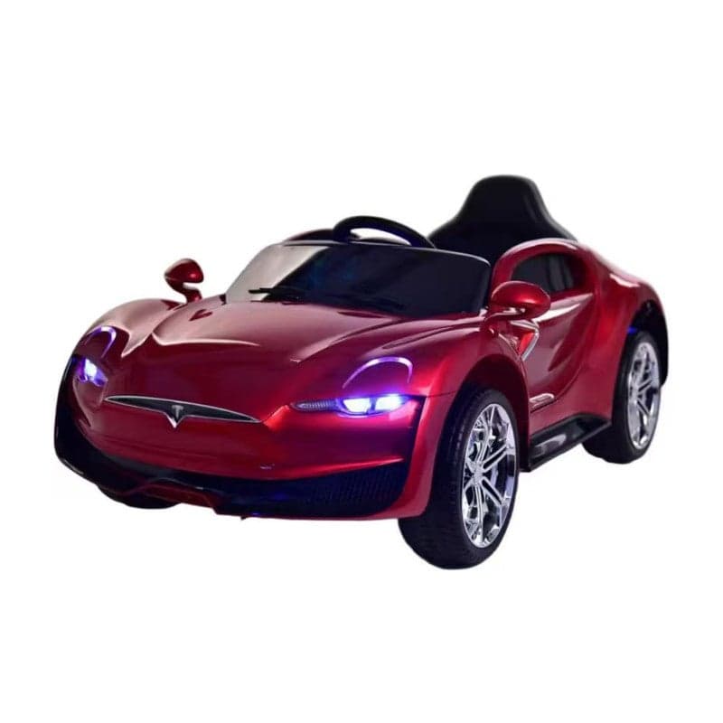 Lovely Baby Kids Powered Riding Car LB 1060DX – 12V Electric Ride-On Car with Remote Control, Swing Function, LED Lights, Music Player, for Kids Ages 3–5 Years - Red