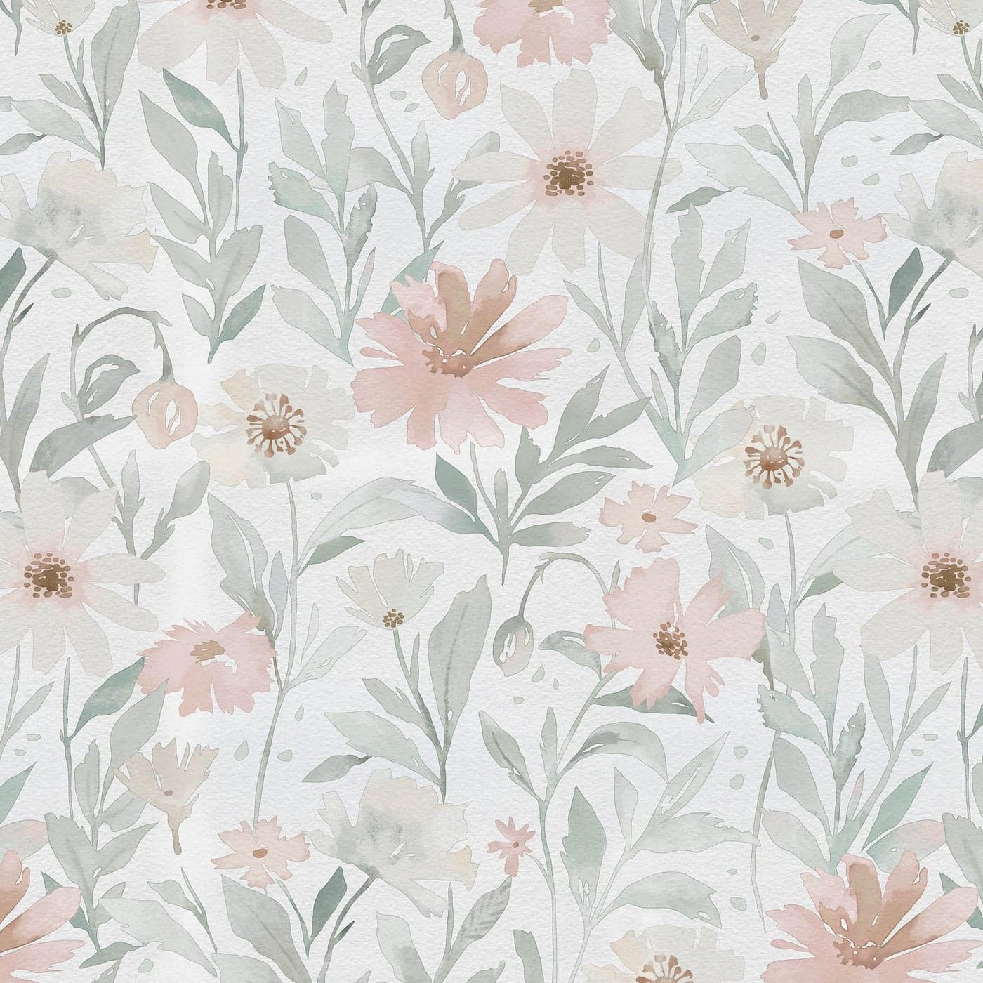 CiCiwind Pink Floral Peel and Stick Wallpaper Farmhouse Removable Self Adhesive Modern Wall Paper for Bedroom Bathroom Light Green Leaf Contact Paper for Cabinets Shelf Drawer 173 787