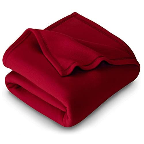 Purav Light Fleece Blanket for Double Bed Soft, Woolen, Winter & Traveling Blanket Ideal AC & Warm Bedsheets & All-Season Blanket Polar Fleece & Micro Mink -90" X 90''-1 Pc, Maroon