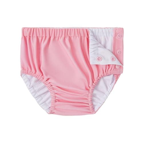 Durio Reusable Swim Diapers for Toddler Washable Baby Swim Diaper Unisex Baby Toddler Beach Essentials Swimming Diapers Pink 1218 Month