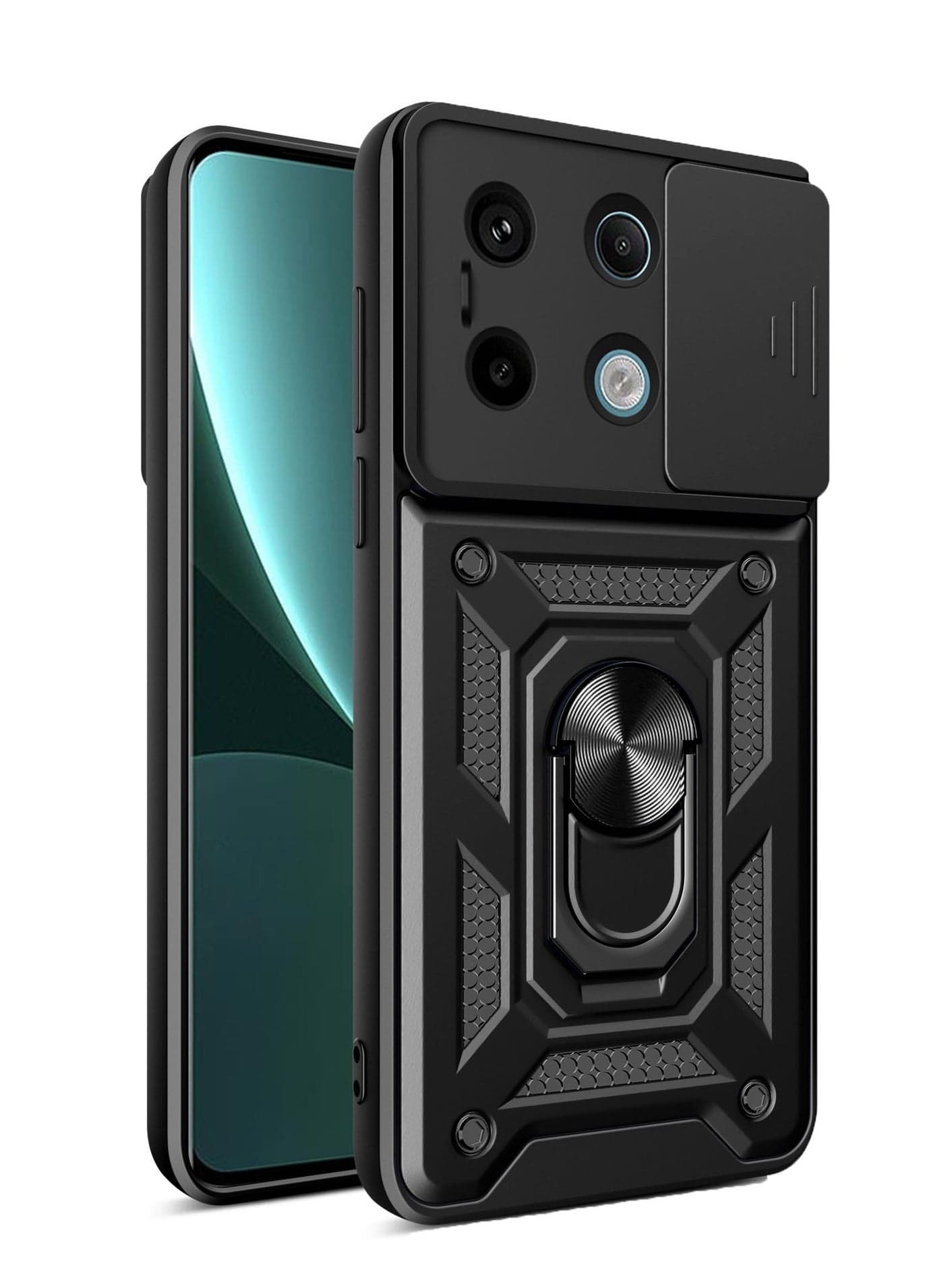 Suitable for Xiaomi Redmi Note 13 13 Pro Push Window Mobile Phone Case Magnetic Stand Two in One Protective Case