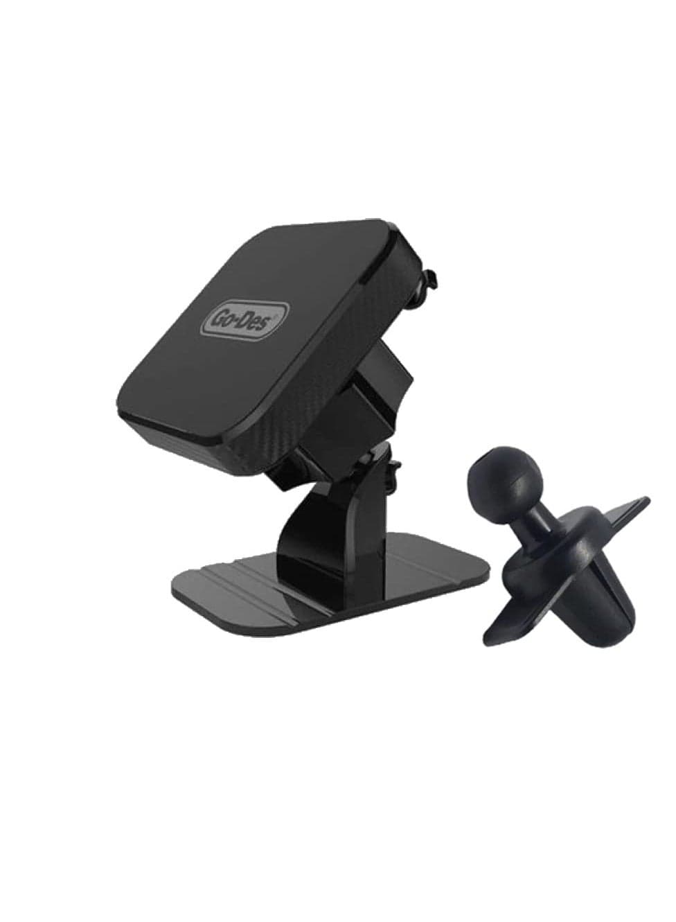GO-Des GD-HD635 2in1 Magnetic Car Phone Holder Mount - 360 Degree Adjustable Head Dashboard and Air Vent Mount