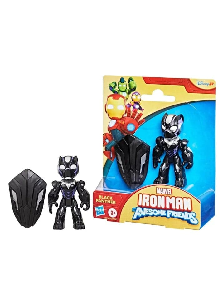 Hasbro Marvel Iron Man and His Awesome Friends Black Panther Action Figure Toy
