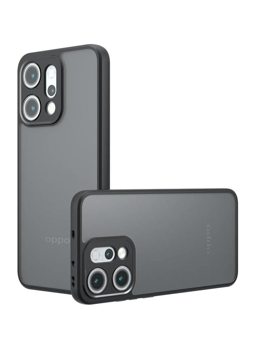 Case Compatible with OPPO Reno 14F, Skin-friendly Frosted Clear Transparent Case Airbag Protection Anti-yellowing Shockproof PC+TPU Case