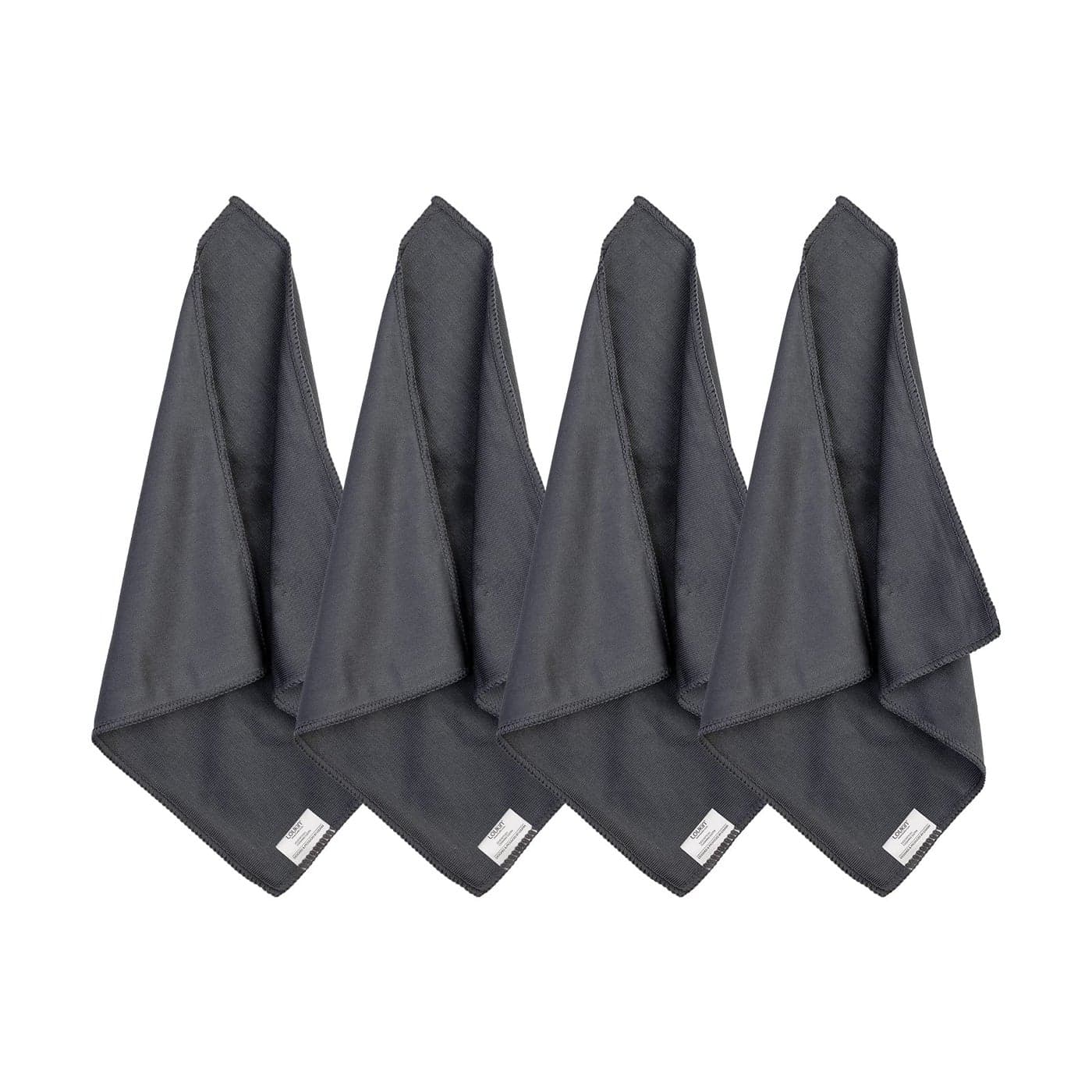 loukin 4 Pack Whiteboard Cleaning Cloth Dry Erase Board Cloth for Classroom Home and Office Use Reusable and Washable Grey 12 x 12