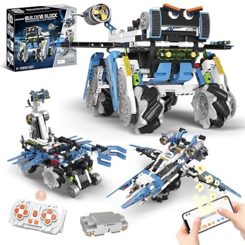 Suplanet 3in1 Programmable Robotics Kit with Remote and App Control STEM Educational Building Toy for Kids Ages 812 Ideal Birthday for Boys 856PCS