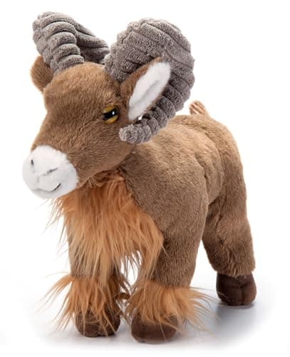 The Petting Zoo Aoudad Sheep Stuffed Animal Plushie Gifts for Kids Wild Onez Wildlife Animals Sheep Plush Toy 12 inches