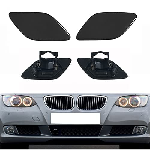 Headlight Washer Covers Cap Nozzle Cover Cap Front Tow Cover for 3-Series E92 Coupe E93 (Left & Right)