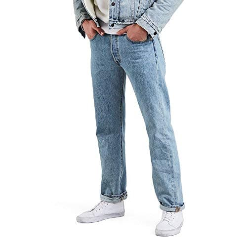 Levi's Men's 501 Original Fit Jeans (Also Available in Big & Tall), Light Stonewash, 33W x 30L