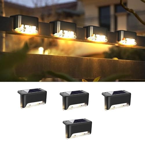 VARNITYA Solar Light for Outdoor Garden Waterproof Home Wall Lights, Solar Lamp for Stair, Deck, Balcony, Terrace, Garden, Fence Decoration (16, Standard)