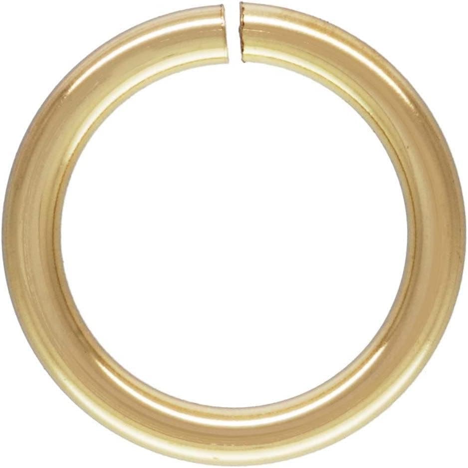 JewelrySupply 58mm 14 Karat Solid Yellow Gold Open Jump Ring