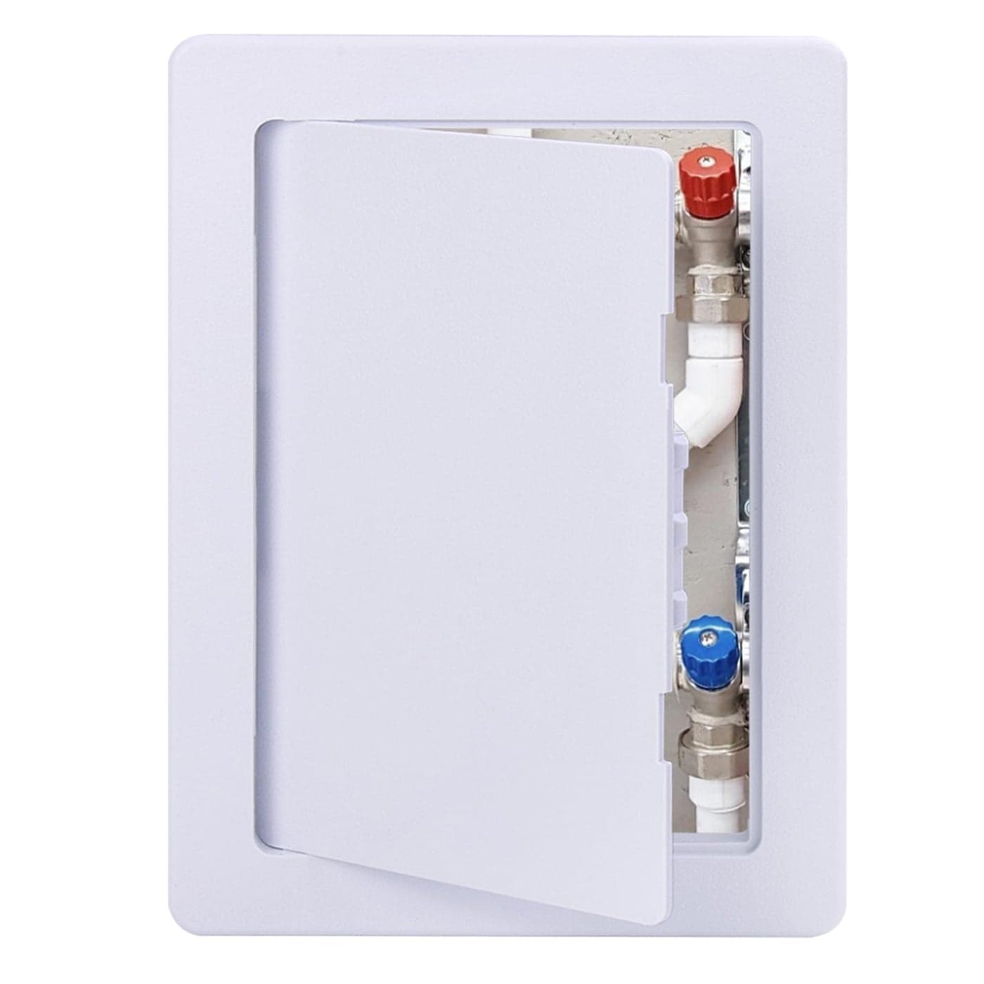 Suteck Plastic Access Panel for Drywall Ceiling 6 x 9 Inch Reinforced Plumbing Wall Access Doors Removable Hinged White
