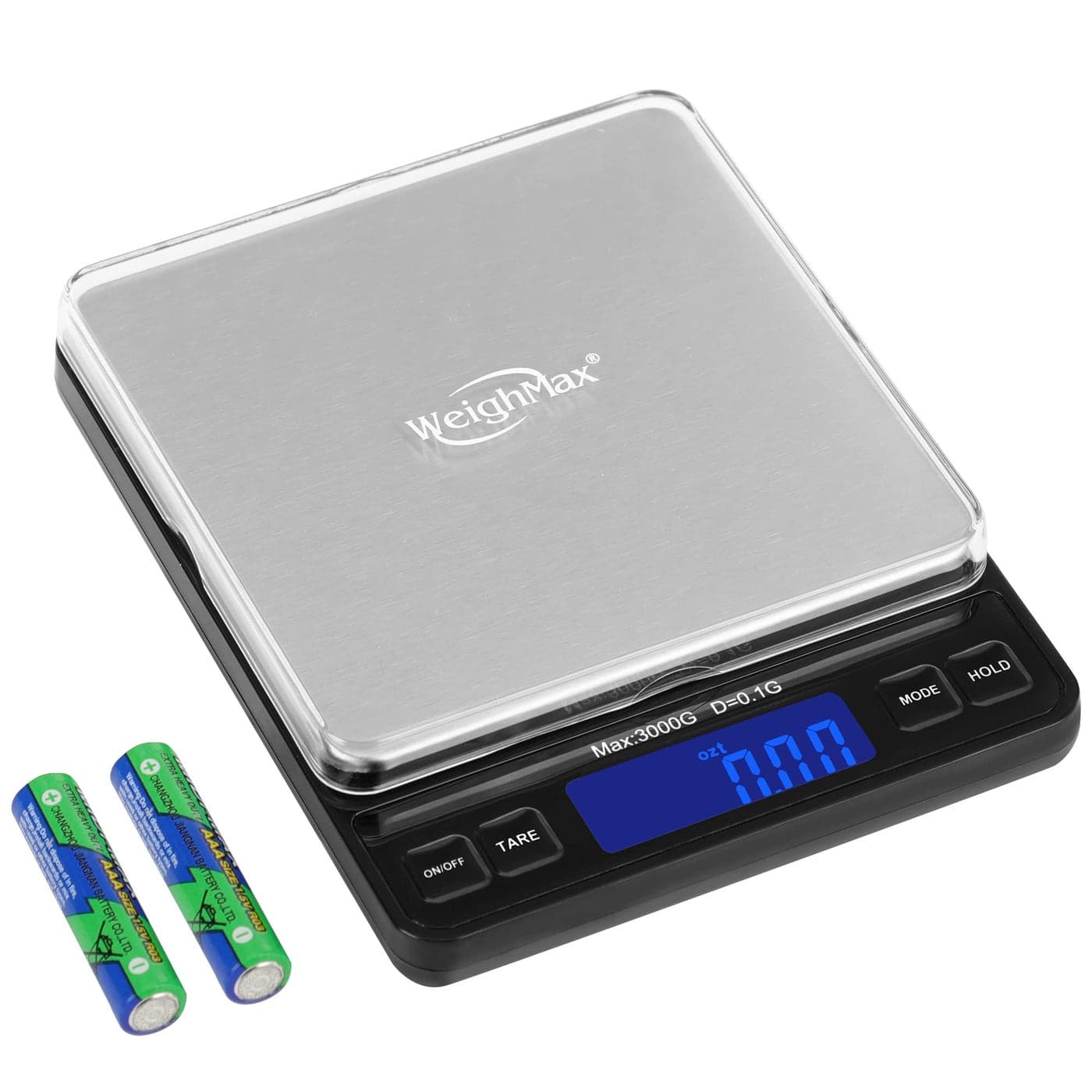 Weighmax Duo Series W7800 High Precision 01g001oz 3000g Digital Pro Pocket Scale Serving as Kitchen Scale and Postal Scale