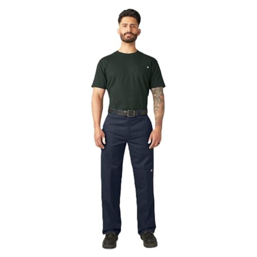 Dickies mens Big-tall Loose Fit Double Knee work utility pants, Dark Navy, Large Tall US