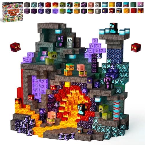 GobiDex 200PCS Magnetic Blocks Kids Building Toys for Boys Girls 3 GameBased Build MagWonder with Magnet Construction Toys STEM Sensory Gift for Birthday