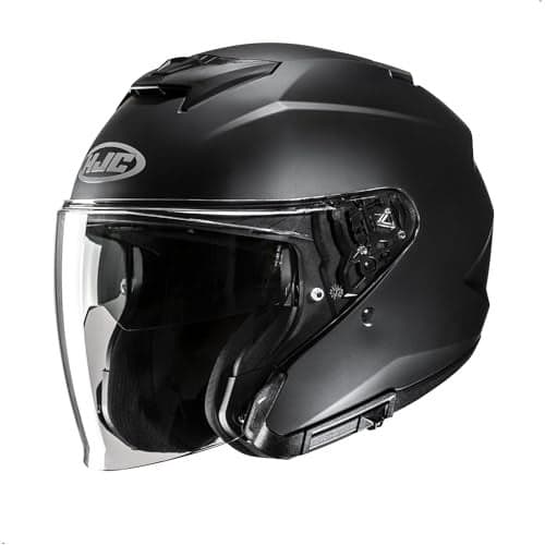 HJC i31 Solid Open Face Motorcycle Helmet DOT Approved Semi Flat Black Medium