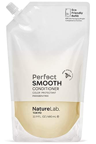 NatureLab.TOKYO Perfect Smooth Conditioner: Eco-Friendly Refill Pouch: Lightweight Moisturizing Conditioner for Smoother Frizz-Free Hair I 22.9 FL OZ / 680ml