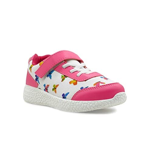 KazarMax Unisex-Child Pink & White Sports Shoes -10 Kids UK