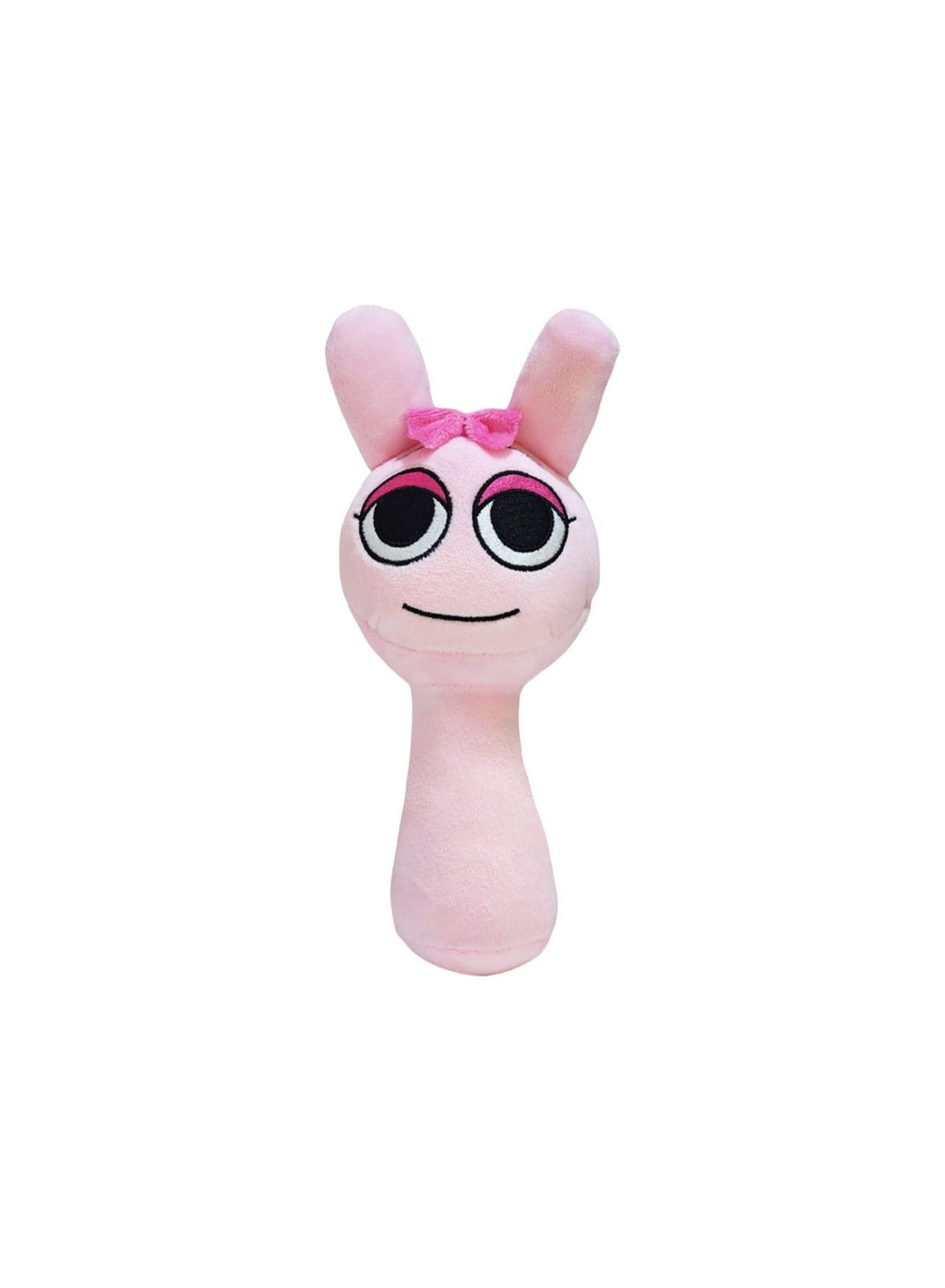 20cm Pink Head Bow Plush Toy Cute Game Peripheral Doll Stuffed Doll Toy, Boy Girl Gift