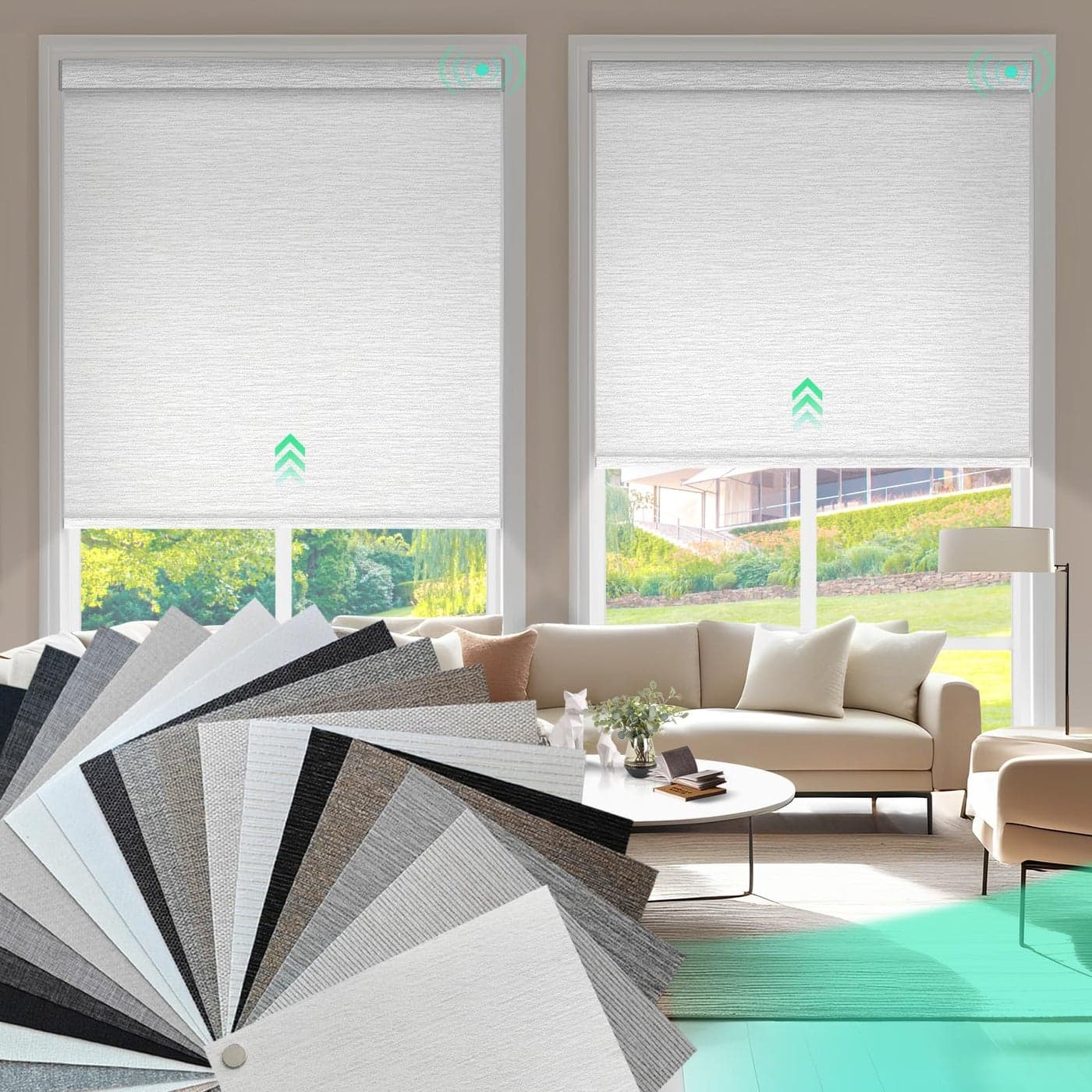 HeyBlinds Blackout Roller Shades Fabric Samples