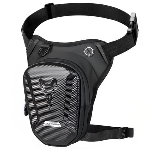 yucenbra Motorcycle Leg Bag Thigh Bag for Riding Drop Leg Pouch for Men Womenwith Removable Straps Waterproof Fanny Pack Phone PurseTravel Hiking Cycling OutdoorBlack
