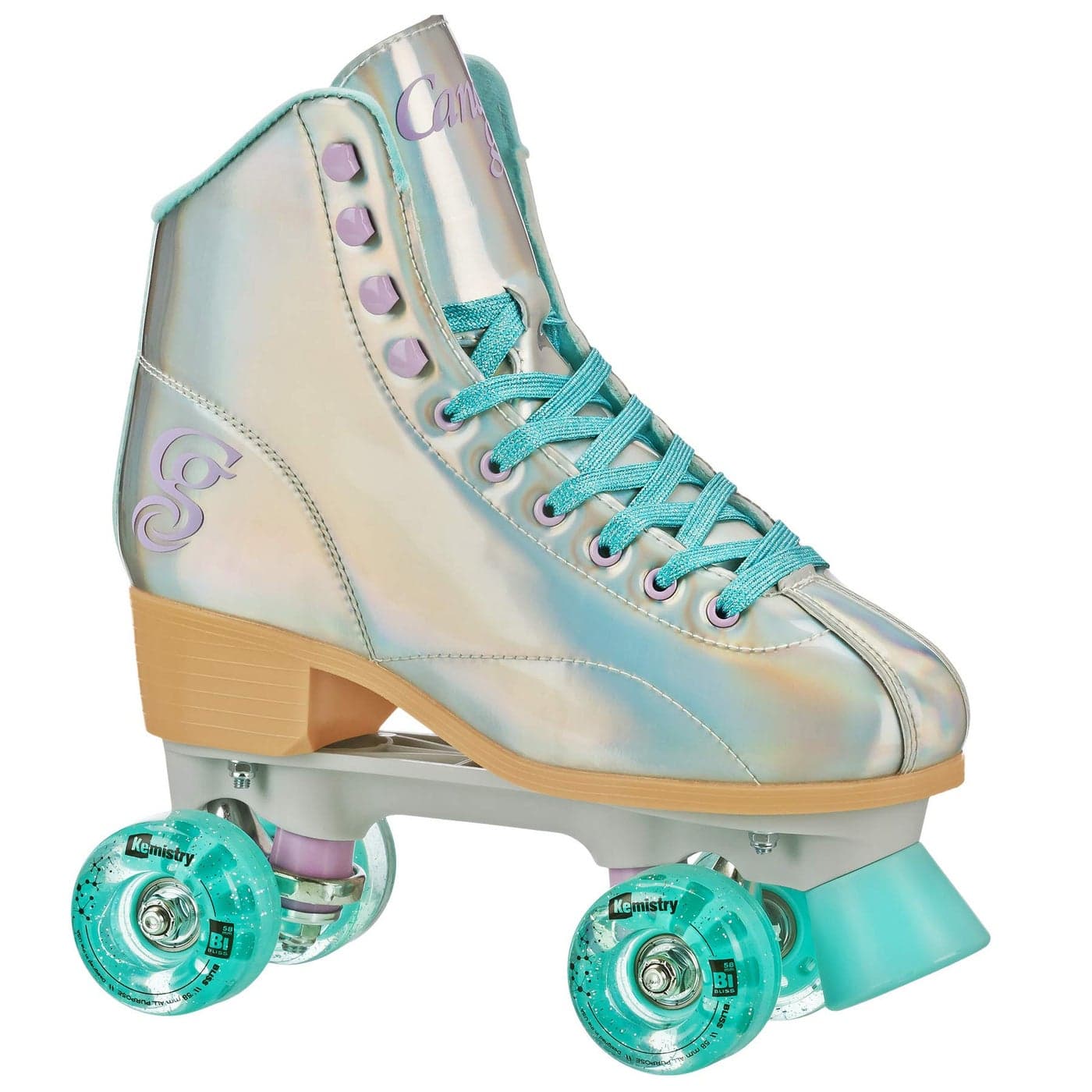 Roller Derby Elite Candi GRL Roller Skates HologramBlue Size 08