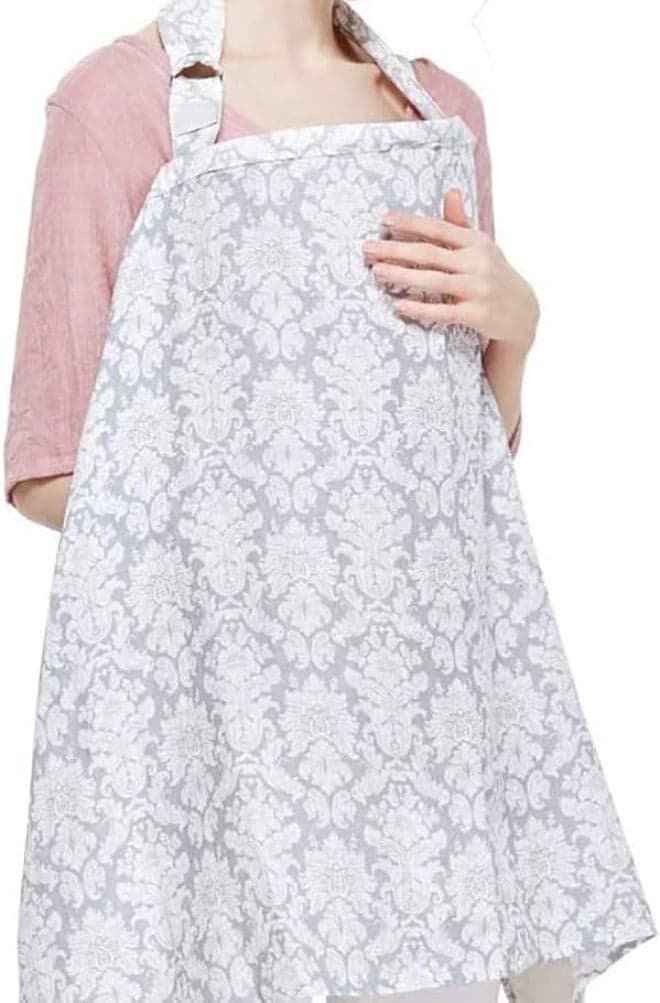 Breastfeeding Sheath, Nursing Cover for Breastfeeding, Nursing Scarf for Baby, Lightweight and Breathable Privacy Feeding Cover, Breastfeeding Apron, Full Coverage, Adjustable Shoulder Straps
