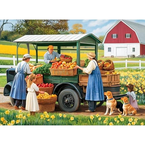 500 Pieces Jigsaw Puzzles for Adults Pasture Fruit Puzzle for Adults Seniors Age 12 Dogs and Vegetables Puzzle 500 Pieces Gift for Birthday Home Decor Fun for Family205 15 in