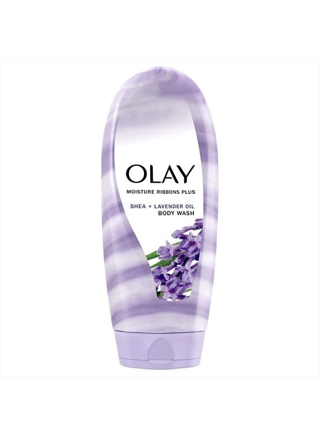 Moisture Ribbons Plus Shea + Lavender Oil Body Wash, 18 oz