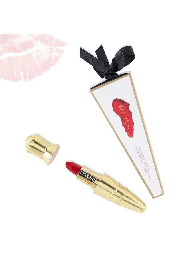 Lipstick Perfect Red Refillable Lipstick Necklace - Moisturizing & Long Lasting, Gluten Free, Vegan & Organic Lipstick