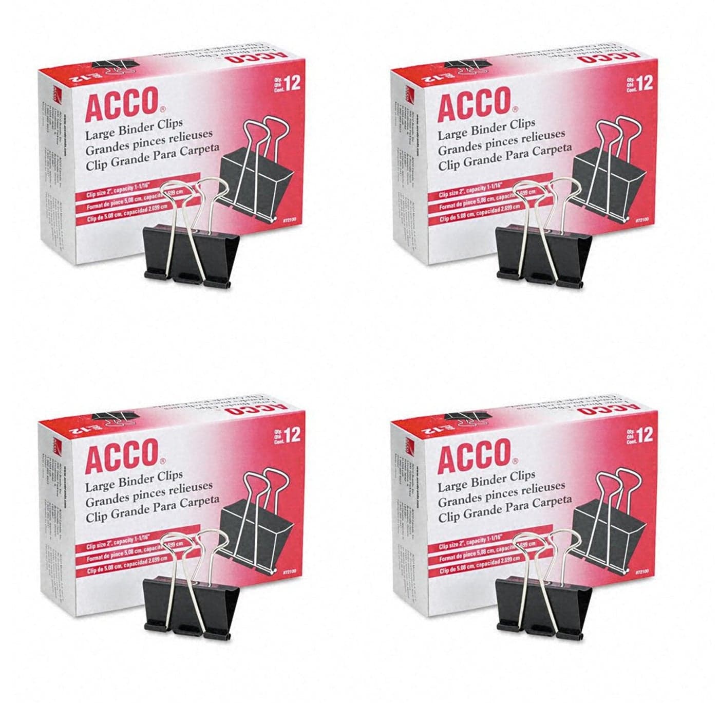 ACCO Premium Prong Fastener Sets for 4 12 Inch 2Hole Punch Size 3 12Inch Capacity 50 Pack 70424