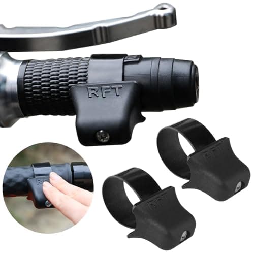STHIRA® 2PCS Durable Throttle Lock Cruise Control for Bike- Motorcycle Accelerator Booster, Bike Handle Grip, Universal Fit for 7/8" Handlebar, Ideal for Long Rides on Street, Sport, Off-Road Bikes