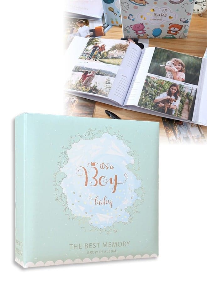 200 Pockets Photo Album, Classic Picture Holder Can Hold 6 inch Photos for Home Decor and Memory Keeping, Suitable for Recording Family and Children's Travel,